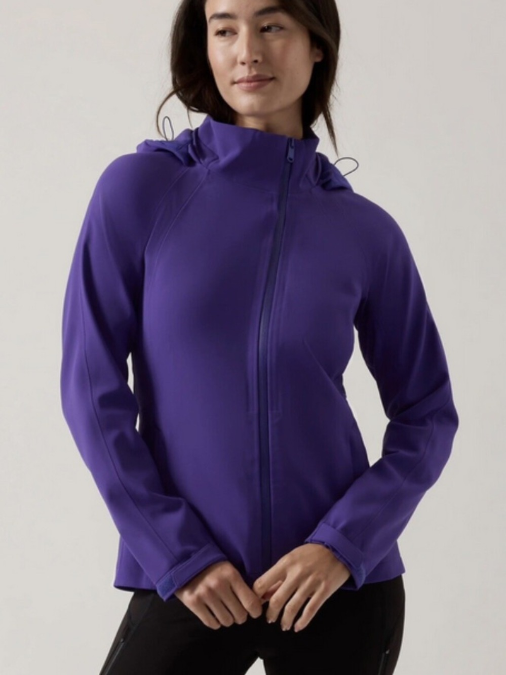 Athleta Hooded Softshell Jacket - Purple